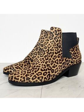New! Cole Haan Gia Leopard Chelsea Bootie 8B